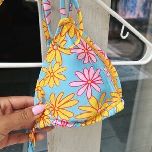Floral, Colorful, String Bikini top